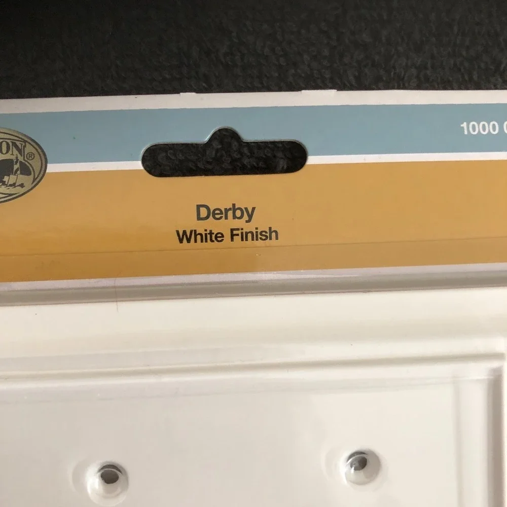 1 ~ Hampton Bay Derby Wood WHITE Wood Finish Light Switch Cover Plate